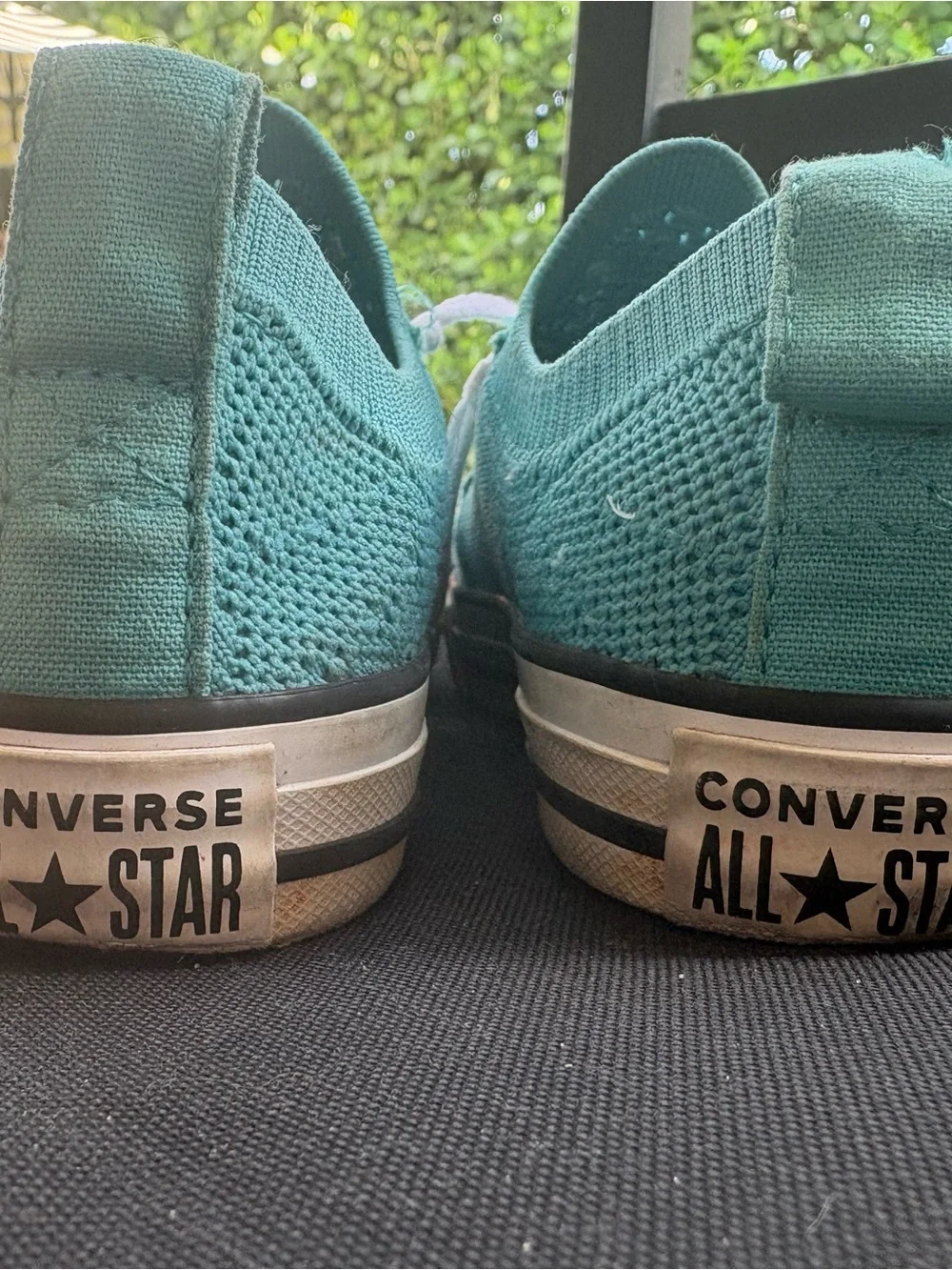 Converse Aqua Teal Low Top Sneakers with White Laces
